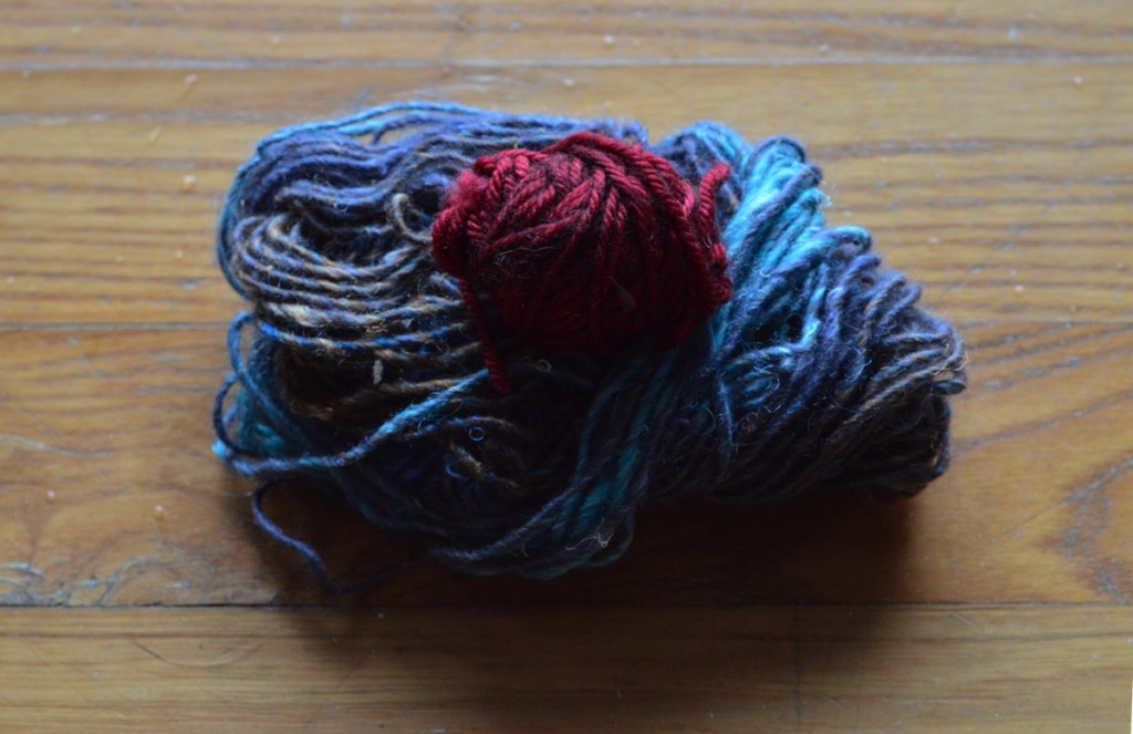 the yarn left behind