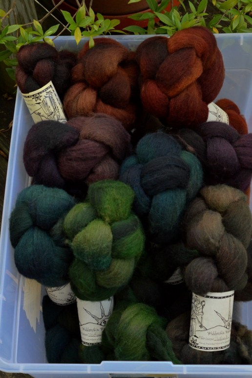 Widdershin shetland for TdF 14 blanket spin