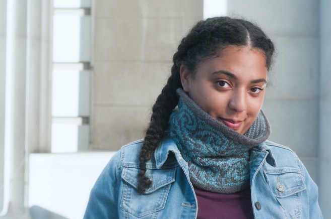 Gyre cowl, lined | thecusserknits.com