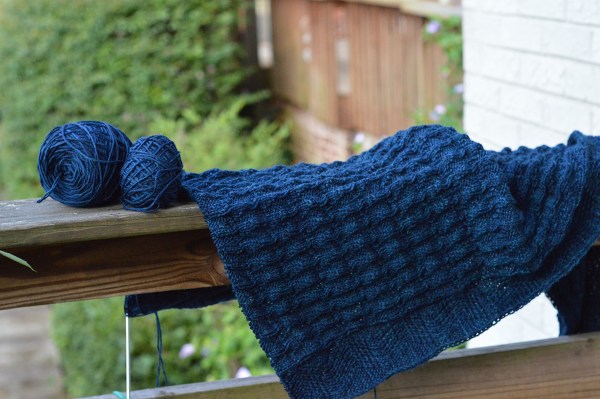 AB shawl in progress