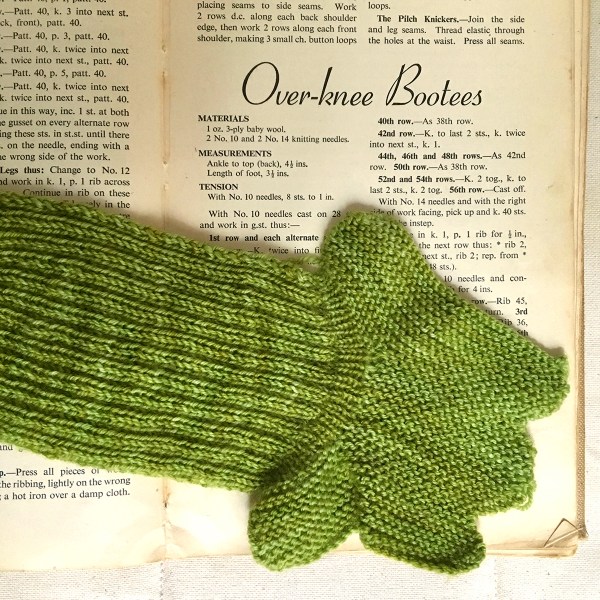 Zukis bootees in progress 2